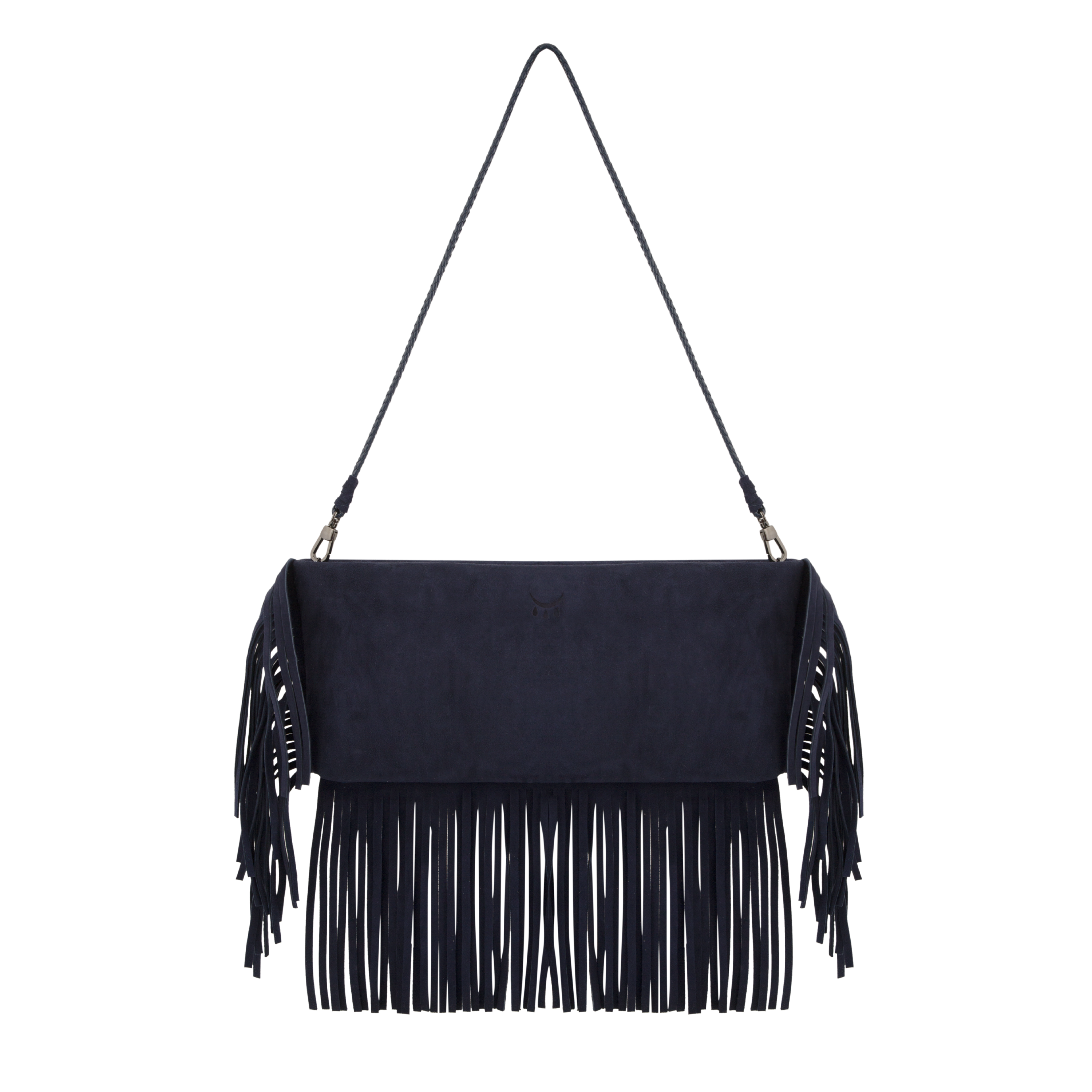 HERA - NAVY SUEDE FRINGE